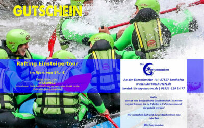 Rafting Gutscheine